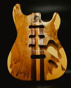 UNIQUELY COLORED FENDER STYLE STRAT GUITAR BODY