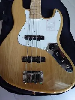 ELECTRIC BASS GUITAR FENDER JAZZ BASS HERITAGE 70S NATURAL MADE IN JAPAN
