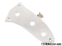 FENDER PLAYER II MUSTANG PJ BASS CHROME CONTROL PLATE & SCREWS ELECTRIC GUITAR.