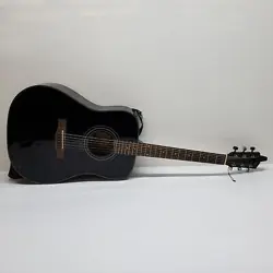 FENDER DG-60 BLACK ACOUSTIC GUITAR