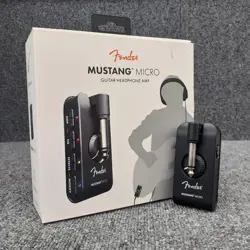 FENDER MUSTANG MICRO GUITAR HEADPHONE AMP USED FREE SHIPPING FROM JAPAN