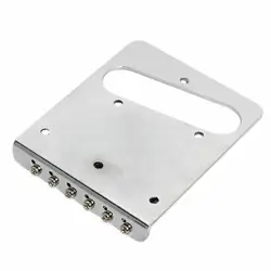CHROME 6 SADDLE HUMBUCKER BRIDGE FOR FENDER TELE TELECASTER ELECTRIC GUITAR