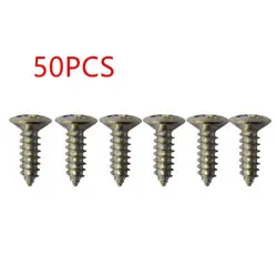 50PCS ELECTRIC GUITAR BASS PICKGUARD MOUNTING SCREWS FOR FENDER STRAT/TELE C