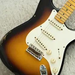 FENDER CUSTOM SHOP 1957 STRATOCASTER RELIC -WIDE BLACK 2 COLOR SUNBURST-