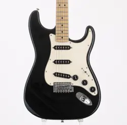 FENDER MEXICO STANDARD STRATOCASTER BLACK USED ALDER BODY W/SOFT CASE
