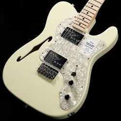 FENDER MADE IN JAPAN TRADITIONAL 70S TELECASTER THINLINE MAPLE OLYMPIC WHITE WEI