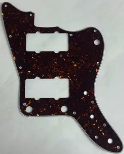CUSTOM FOR FENDER JAPAN JAZZMASTER STYLE GUITAR PICKGUARD 4-PLY BROWN TORTOISE