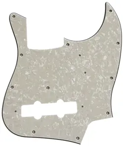 NEW 4 PLY GUITAR PICKGUARD FOR FENDER JAPAN JAZZ BASS STYLE,IVORY WHITE PEARL