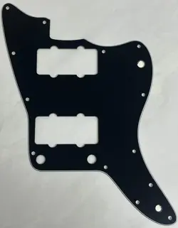 CUSTOM FOR FENDER US JAZZMASTER STYLE GUITAR PICKGUARD 3-PLY BLACK