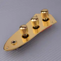 NEW PREWIRED LOADED SWITCH CONTROL PLATE FIT FOR FENDER JAZZ BASS GUITARS