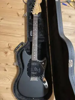 ELECTRIC GUITAR FENDER MEXICO PLAYER MUSTANG P90 SATIN BLACK FINISH MX17834863