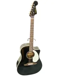 FENDER ACOUSTIC GUITAR BLACK, GOOD CONDITION, HOME STORED