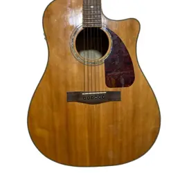 FENDER CD220SCE ACOUSTIC GUITAR ASH BURL NATURAL - USED, CONDITION UNKNOWN