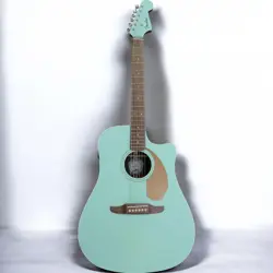 FENDER REDONDO PLAYER ACOUSTIC-ELECTRIC GUITAR SURF GREEN + GIG BAG