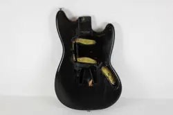 1966 FENDER MUSTANG ~RE-FIN~ NITRO LACQUER BLACK ALDER BODY USA 1960S