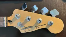 GENUINE FENDER SQUIER PRECISION P BASS NECK W/KEYS - 1989