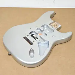 2003 FENDER AMERICAN STRATOCASTER ALDER SILVER BODY - USA STRAT ELECTRIC GUITAR