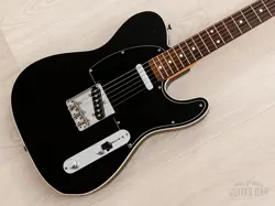 2008 FENDER TELECASTER TL62B-TX/MH, BLACK, BOUND TOP W/ USA PICKUPS, JAPAN CIJ