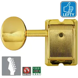 NEW GOTOH SD91-05M LEFT HANDED VINTAGE TUNERS FOR FENDER STRAT TELE LEFTY - GOLD