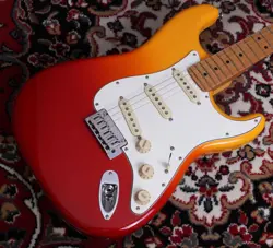 FENDER PLAYER PLUS STRATOCASTER TEQUILA SUNRISE ELECTRIC GUITAR F/S FROM JAPAN