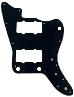 3 PLY BLACK PICKGUARD GUITAR PARTS FOR FIT FENDER JAPAN JAZZMASTER STYLE  GUITAR