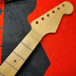 MAPLE STRAT NECK FITS FENDER STRATOCASTER BODY CHARVEL STYLE FLOYD COMPATIBLE