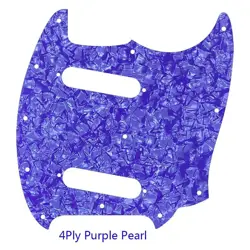 FOR US FENDER MUSTANG GUITAR PICKGUARD NO CONTROL HOLE, 4PLY PURPLE PEARL