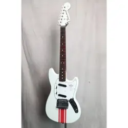 FENDER 2023 COLLECTION MIJ TRADITIONAL 60S MUSTANG OLYMPIC WHITE WITH STRIPE