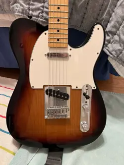 USED FENDER STANDARD TELECASTER ELECTRIC GUITAR - 3-COLOR SUNBURST