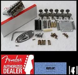 FENDER AGED/RELIC AMERICAN STANDARD USA STRATOCASTER HARDWARE SET W TUNERS STRAT