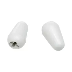 NEW FENDER STRATOCASTER SWITCH TIPS - WHITE - PACK OF 2