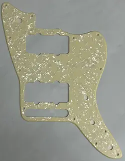 CUSTOM FOR FENDER AMERICAN SPECIAL JAZZMASTE STYLE GUITAR PICKGUARD CREAM PEARL