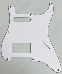 CUSTOM FOR FENDER STRATOCASTER 8 HOLE HS STYLE GUITAR PICKGUARD 3-PLY WHITE