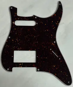 CUSTOM FOR FENDER STRATOCASTER 8 HOLE HS STYLE GUITAR PICKGUARD BROWN TORTOISE