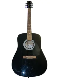 FENDER FA-115 PK 6 STRING ACOUSTIC GUITAR BLACK