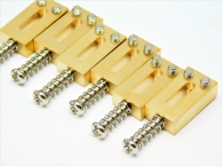 BRASS BRIDGE SADDLES FOR FENDER STRATOCASTER, TELECASTER STRAT TELE 10.8/10.5MM