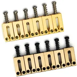 SOLID BRASS ELECTRIC GUITAR BRIDGE SADDLES FOR FENDER STRAT TELE 10.8/10.5MM