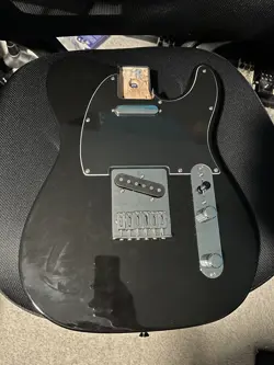 FENDER PLAYER TELECASTER BODY LOADED ALDER BLACK MADE IN MEXICO PREWIRED