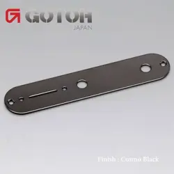 NEW GOTOH CONTROL PLATE FOR FENDER GUITAR TELECASTER TELE W/ SCREWS, COSMO BLACK