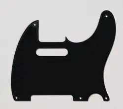 NEW - PICKGUARD FOR FENDER TELE, 5 HOLES, 1-PLY - BLACK MATTE