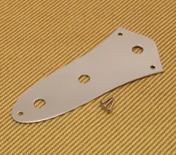 099-2055-000 FENDER CHROME USA '62 3-HOLE STACKED KNOB JAZZ BASS CONTROL PLATE