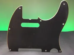AGED BLACK 3-PLY 8-HOLE PICKGUARD FITS 62 RI TELECASTER TELE