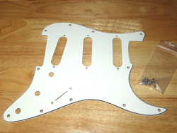 FENDER WHITE 3 PLY JIMI HENDRIX STRATOCASTER PICKGUARD