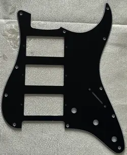 CUSTOM FOR FENDER STRATOCASTER START HHH STYLE GUITAR PICKGUARD 3-PLY BLACK