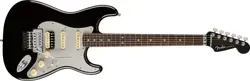 FENDER AMERICAN ULTRA LUXE STRATOCASTER FLOYD ROSE ELECTRIC GUITAR - MYSTIC BLACK