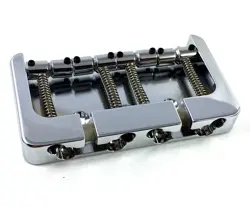 HIPSHOT CHROME/BRASS B SERIES BASS BRIDGE STRING THRU FENDER P/JAZZ 5B400C-FM2