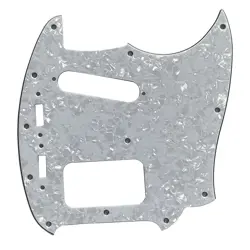 4 PLY WHITE PEARL PICKGUARD GUITAR PARTS FOR FENDER KURT COBAIN MUSTANG HS