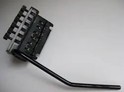 VINTAGE 80S STRATOCASTER GUITAR BLACK TREMOLO BRIDGE TAILPIECE FOR PROJECT