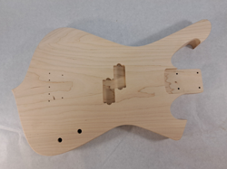 UNFINISHED MAPLE FIREMAN P BASS GUITAR BODY - FITS FENDER NECKS J1833