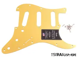 USA FENDER ULTRA II STRATOCASTER STRAT PICKGUARD USA AMERICAN ANODIZED GOLD
